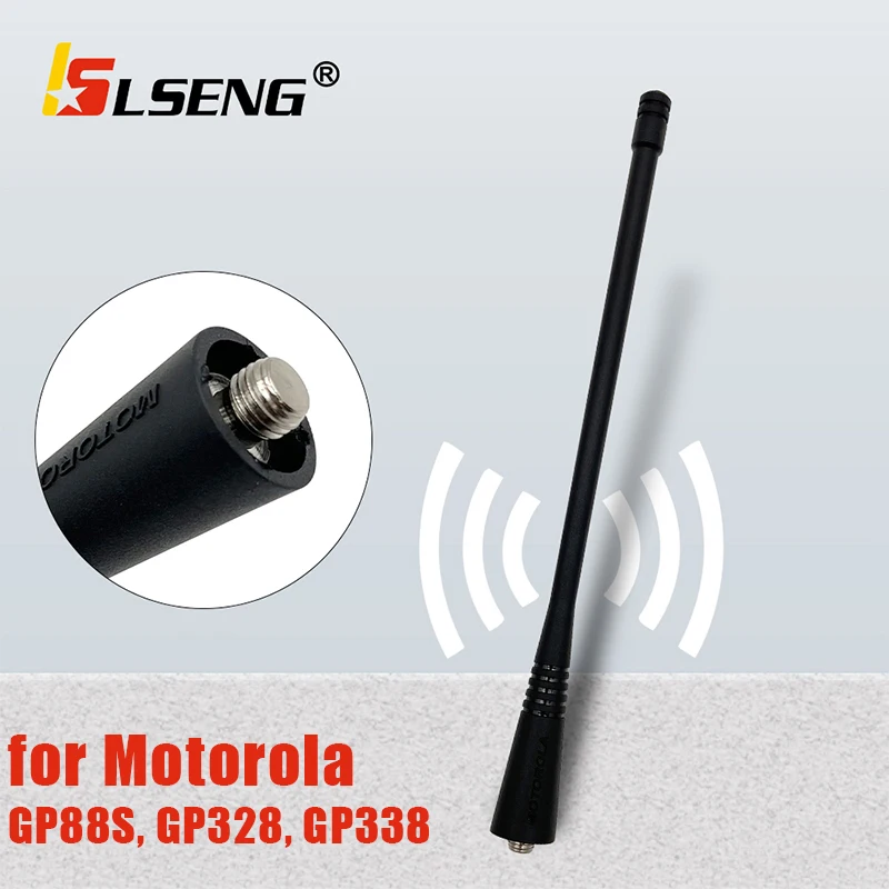 LSENG Walkie-Talkie Whip Antenna MX UHF 403-512 MHz for Motorola GP68 GP140 GP88S GP2000 GP3688 GP344 Two Way Radio Accessories