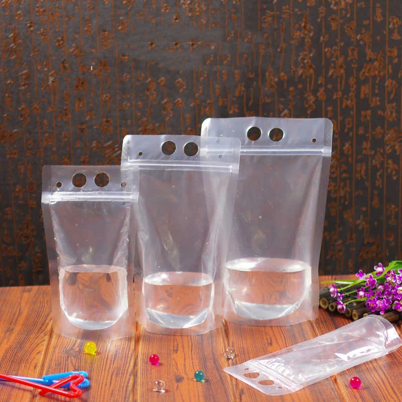 

Плотный женский пакет с застежкой-молнией для молока и чая, самостоятельная упаковка для жидкости, карманный магазин для выноса, сока, пива, ручные пакеты