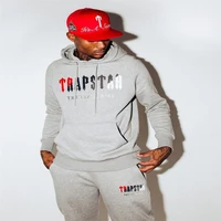 22ss top selling trapstar london tracksuits chenille decoded hoodies mens high quality embroidered pullovers pants activewear