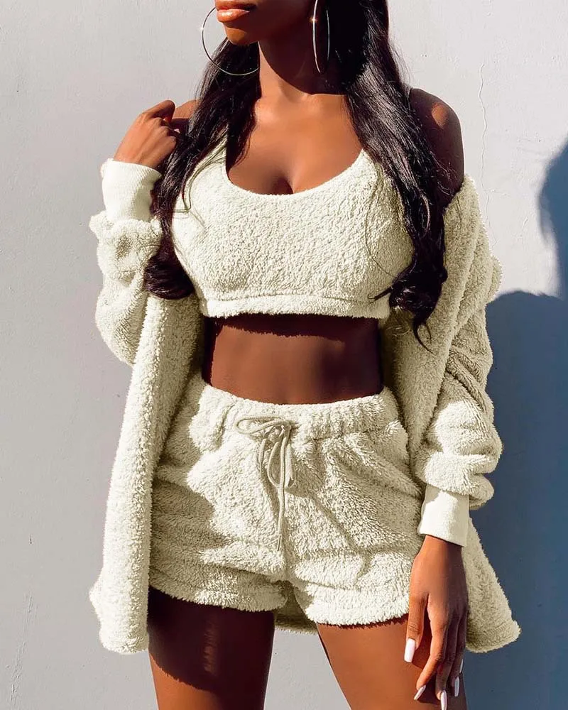 Женский бархатный пижамный комплект