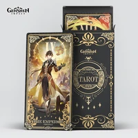 anime genshin impact tarot cards diluc klee zhongli friends gathering leisure entertainment props collection christmas gifts