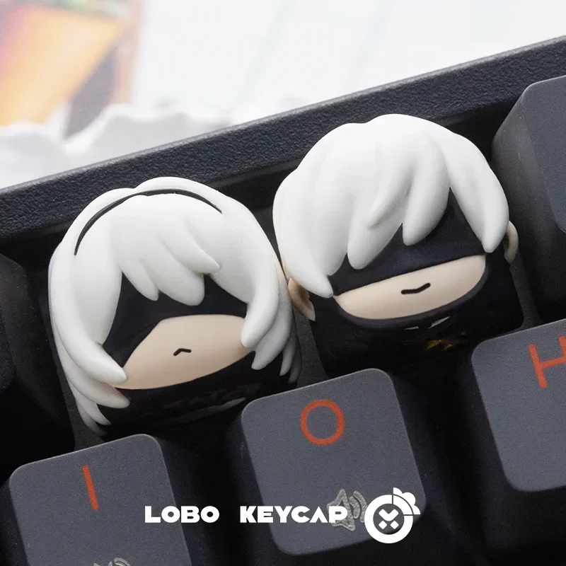 Индивидуальные колпачки для клавиш Neil-2B 9S полимерные милый мультяшный аниме