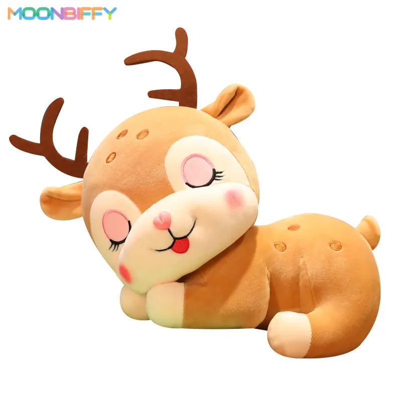 

1pc 25/30/40CM Kawaii Sika Deer Plush Toys Beautiful Little Deer Plushie Dolls Stuffed Soft Animal Pillow Fantastic Decor Gift