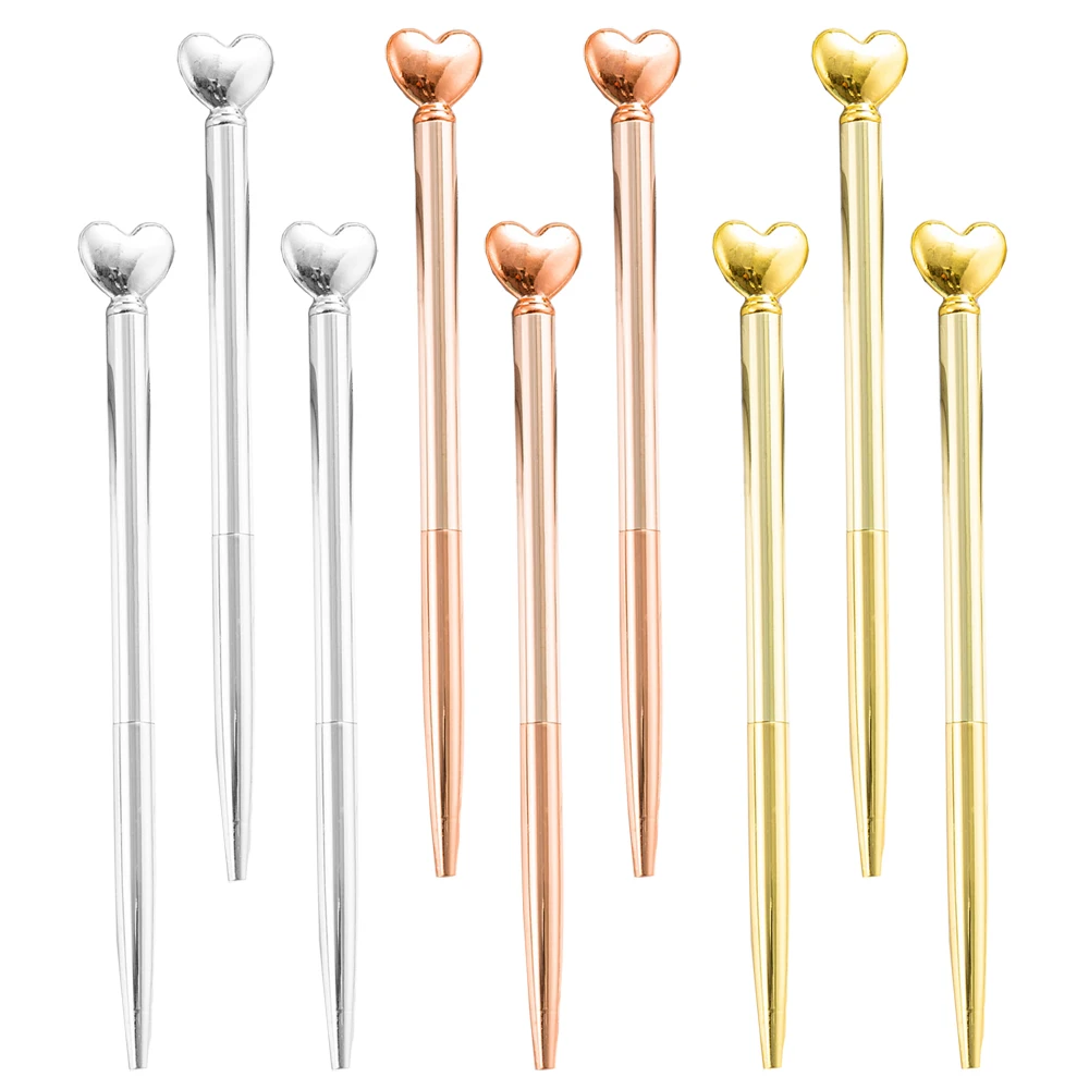 Металлическая шариковая ручка в форме сердца 50 шт. |