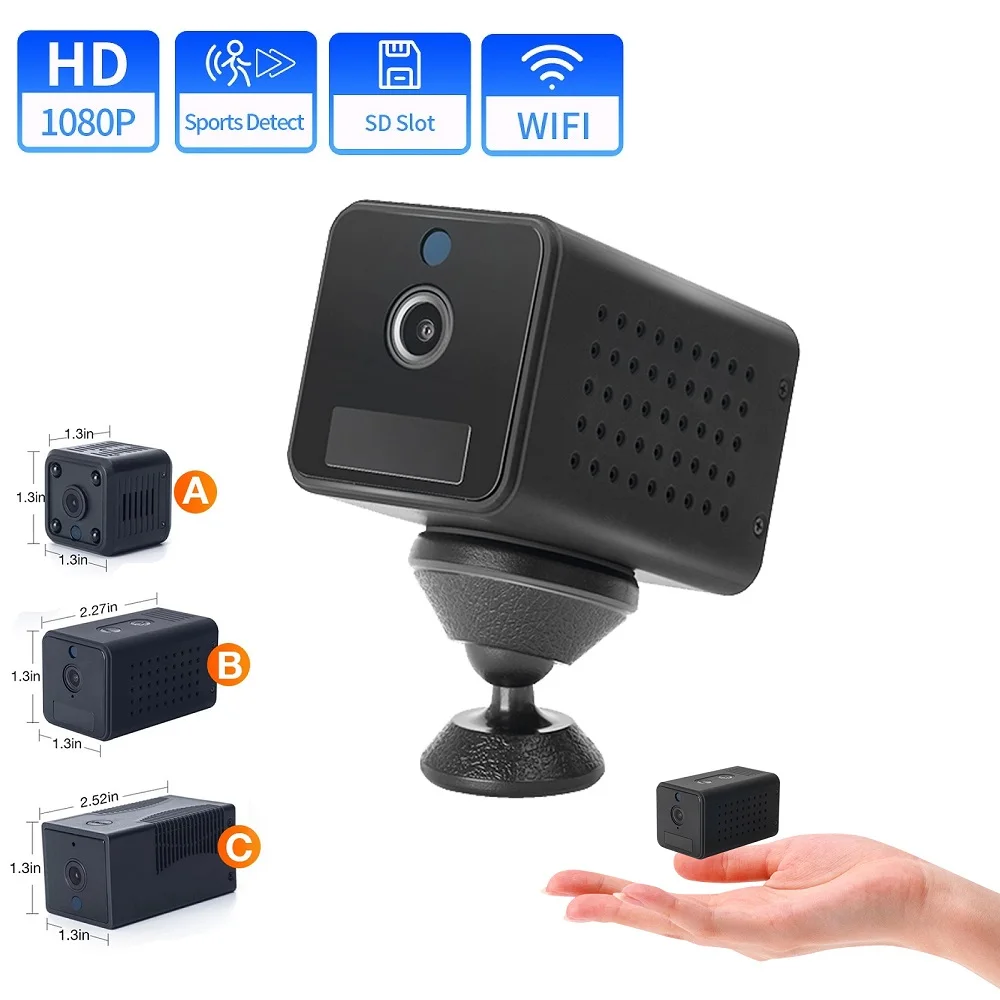 

Беспроводная мини-камера видеонаблюдения HD 1080P с поддержкой Wi-Fi
