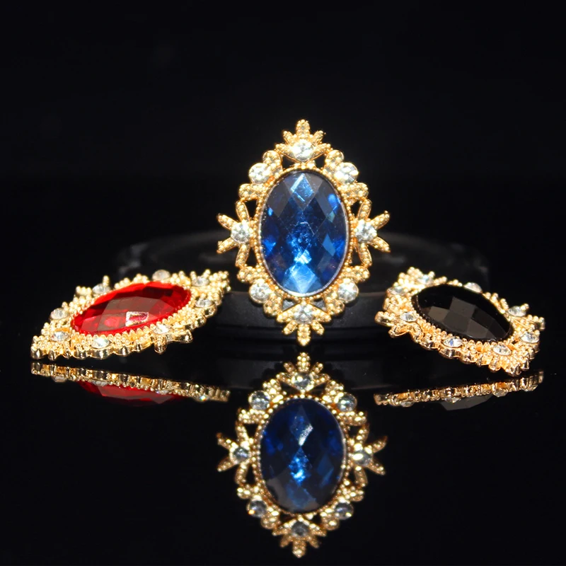 

10 шт., плоские акриловые пуговицы из металлического сплава