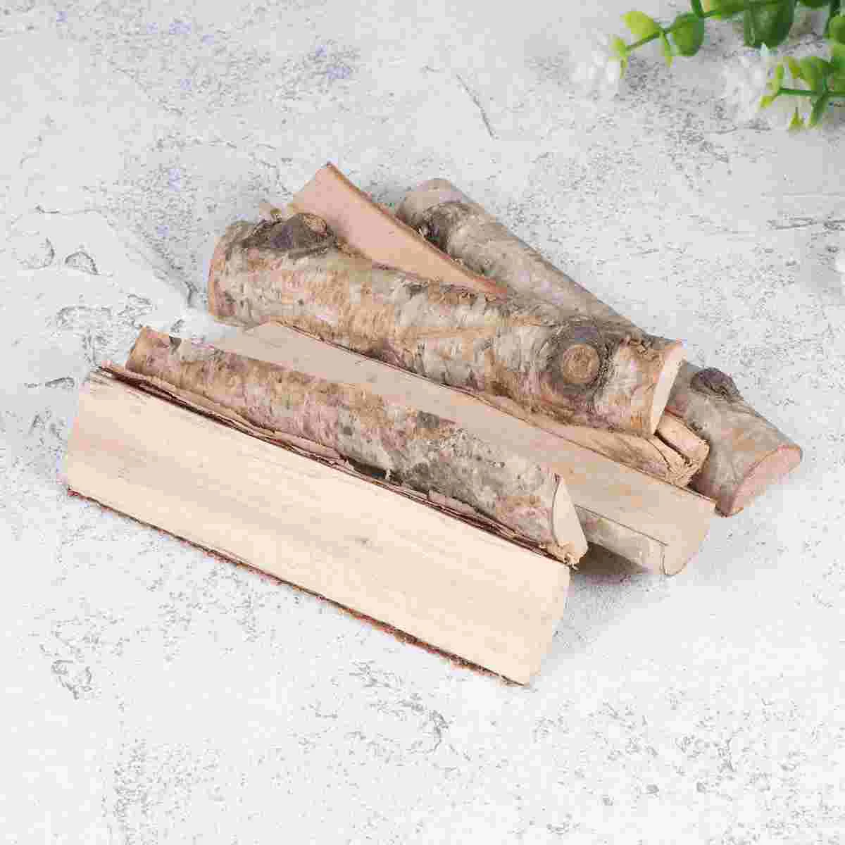 

Wood Birch Log Christmas Wooden Branches Logs Aquarium Natural Tree Branch Tankstick Bundle Blocks Sticks Crafts Pieces