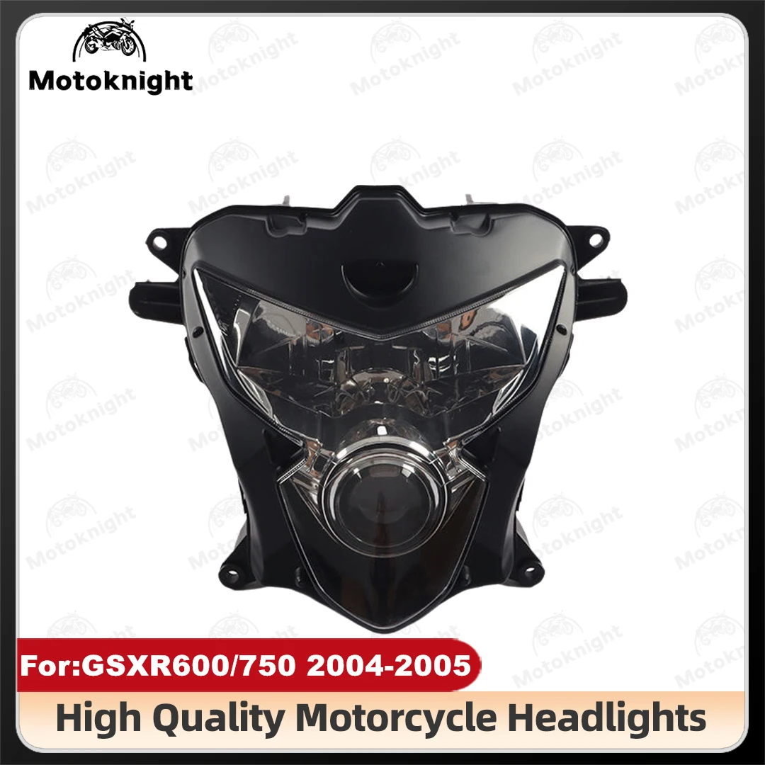 Фото Передняя фара мотоцикла, замена лампы в сборе для Suzuki GSXR GSX-R 600 750 K4 2004 2005 GSX-R600 GSX-R750 №1