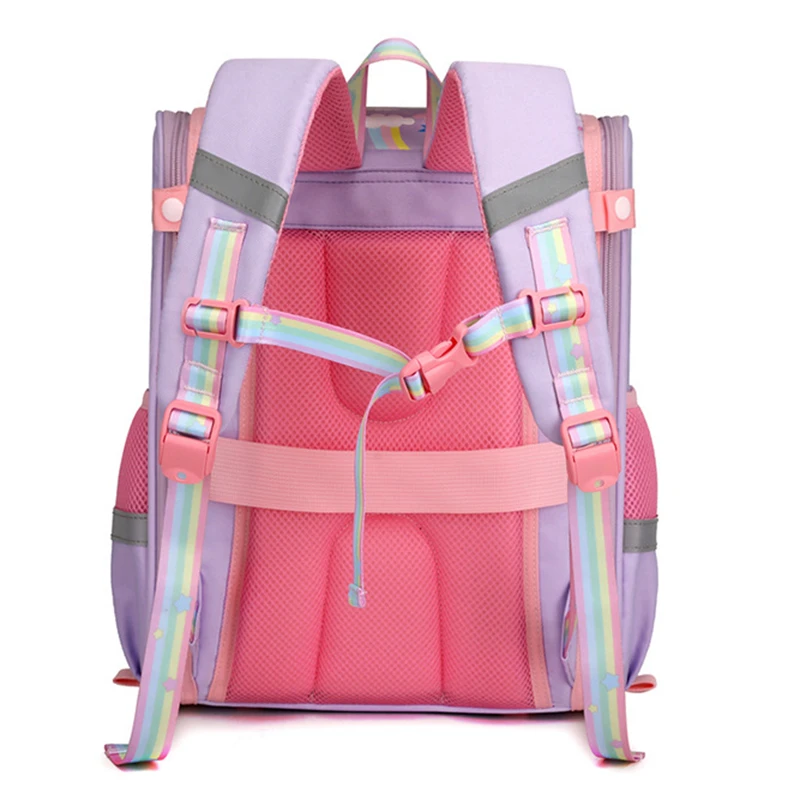 Girls' School Backpack Children School Bag Rainbow Cute Princess Primary Backpack For Teenagers Girls Schoolbag Mochila Infantil