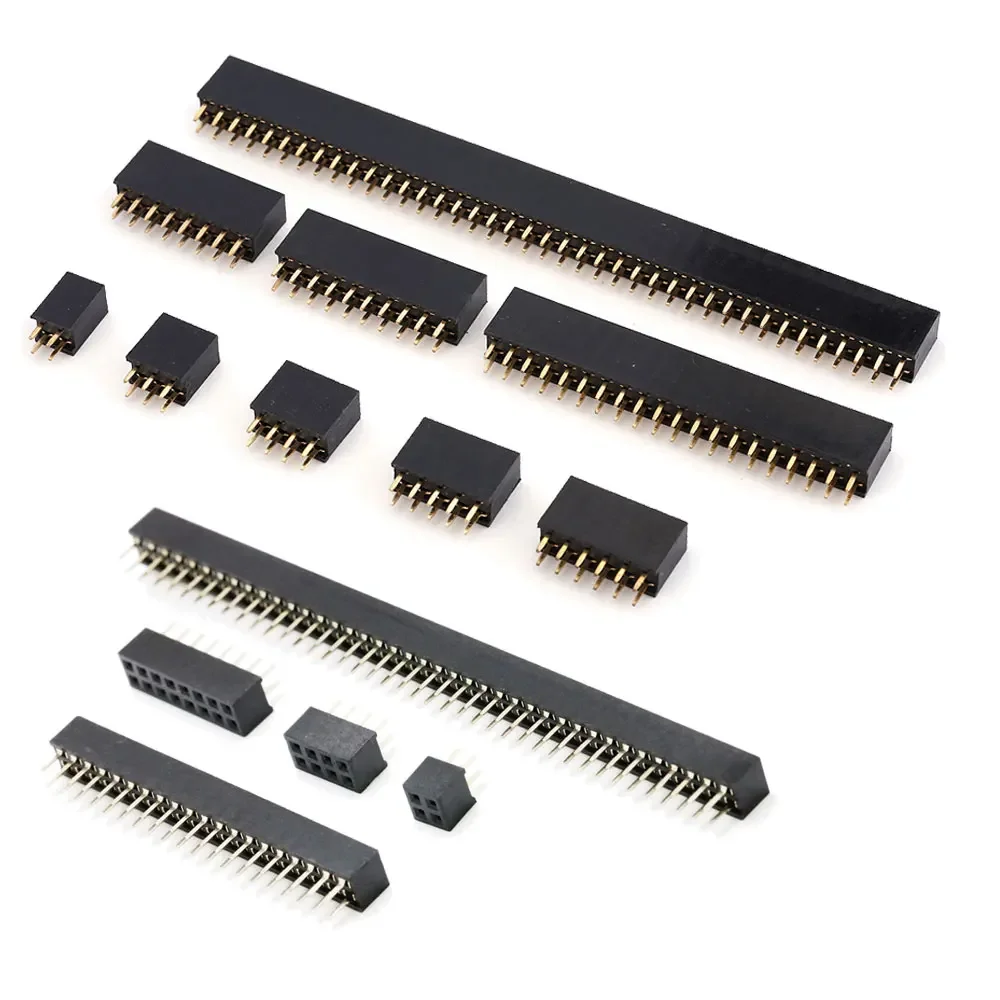 Двухрядный штифтовый гнездовой разъем шаг 2 0 мм 54