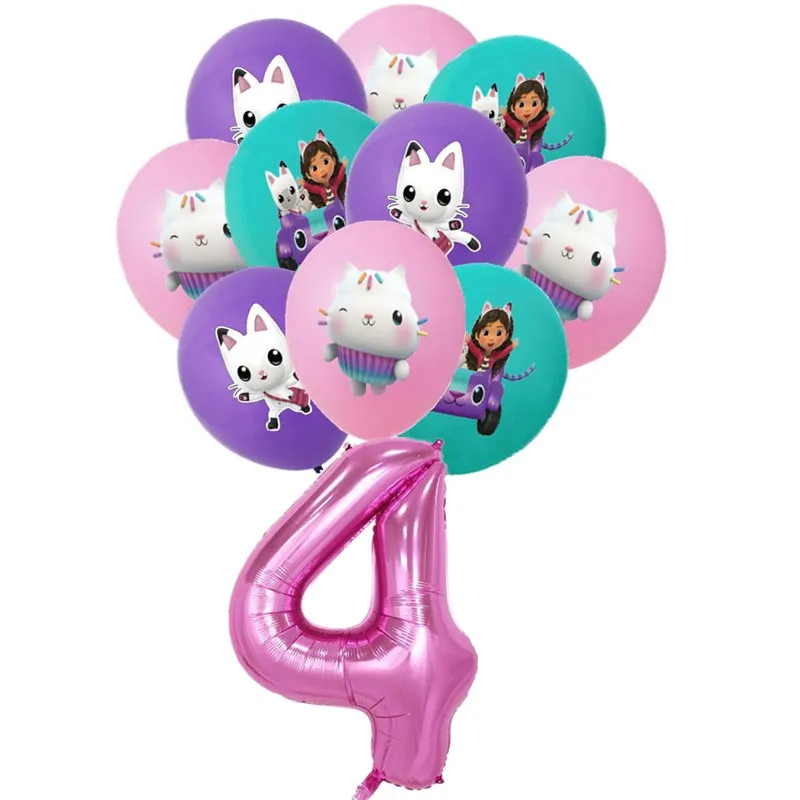 11 шт. латексные шарики в виде кошек для кукольного домика |