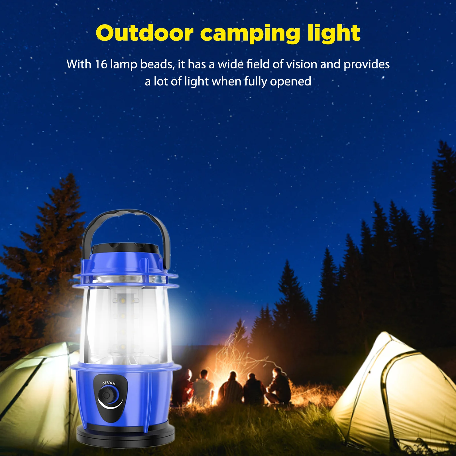 

Ручной фонарь 8000K, фонарь с питанием от аккумулятора, 16 светодиосветодиодный, фонарь для кемпинга, фонарь для экстренного освещения, Уличное...