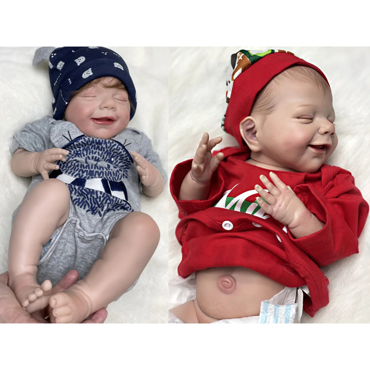 Кукла реборн Smile April 18 дюймов Реалистичная мягкая на ощупь