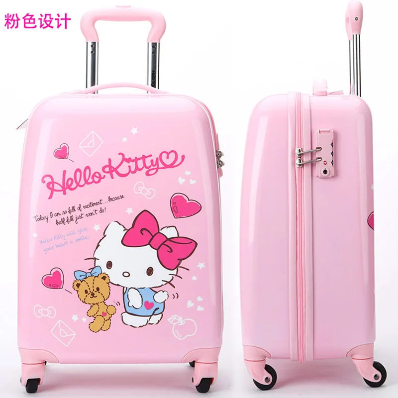 Sanrio Hello Kitty Children's Trolley Case 16-Inch Large Capacity Luggage 18-Inch Boat Bag Cute Travel Backpack Kids