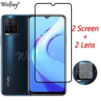 tempered glass for vivo y21t screen protector vivo y21t y21s y33s y31 y11s y52 y72 y30g y20 v21 camera glass for vivo y21t glass