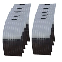 semi flexible solar panel 120w 12v 110 pcs panel solar 120 w 240w480w600w 1200w to choose from for rvboatcar
