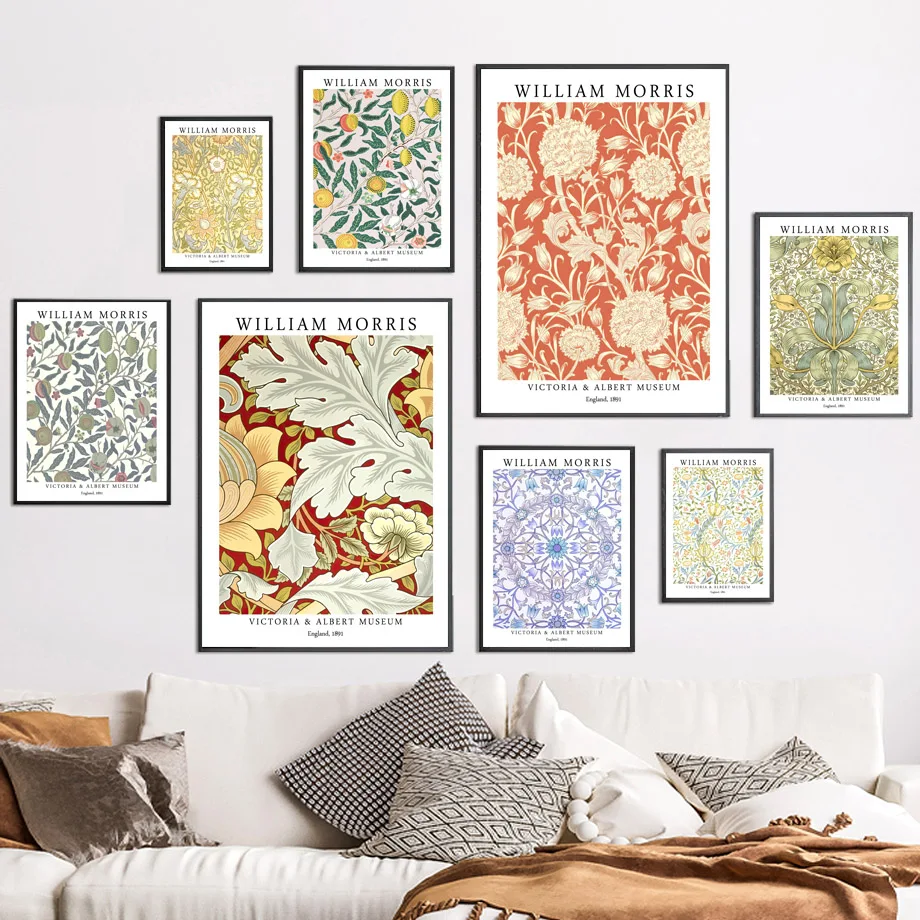 Уникальные постеры в скандинавском стиле с изображением цветов и листьев