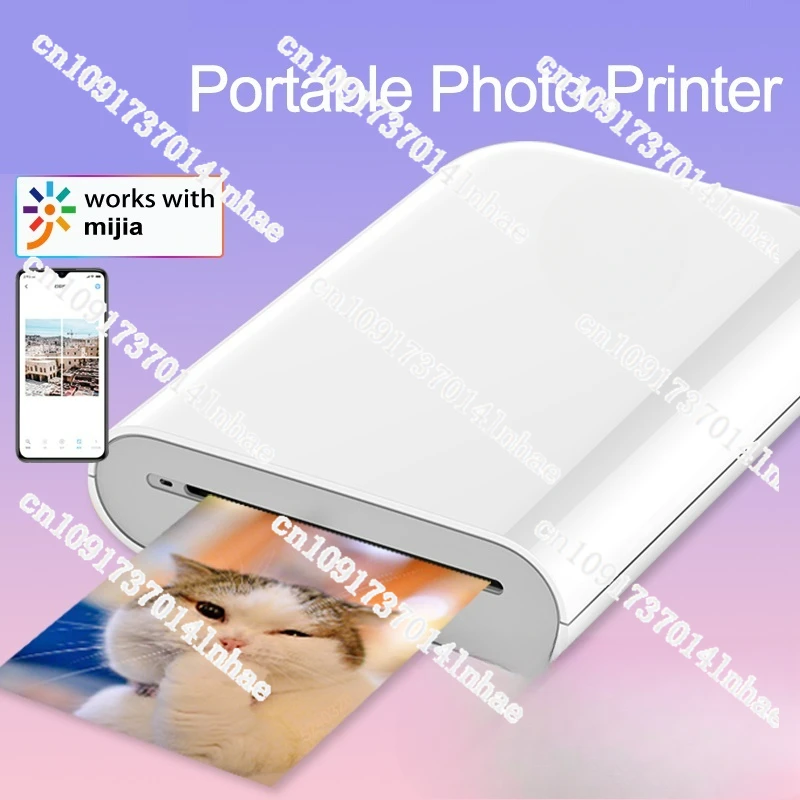 Новая глобальная версия мини-портативный карманный фотопринтер Mijia ZINK 300 точек на