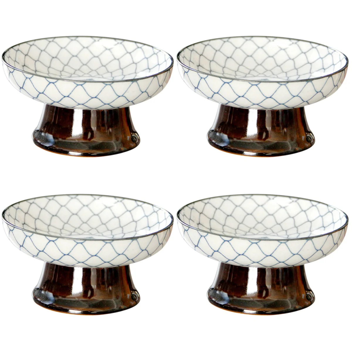 

4 упаковки, декоративные керамические блюда для фруктов, 9,3x9,3 см