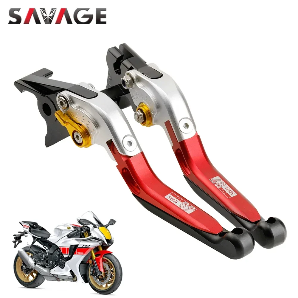 

Складные рычаги тормозной муфты для YAMAHA YZF R7 R6 R1/M/S R3 R25 R125 YZFR25 YZFR3 R1M, выдвижные ручки с ЧПУ для мотоцикла, 60 лет