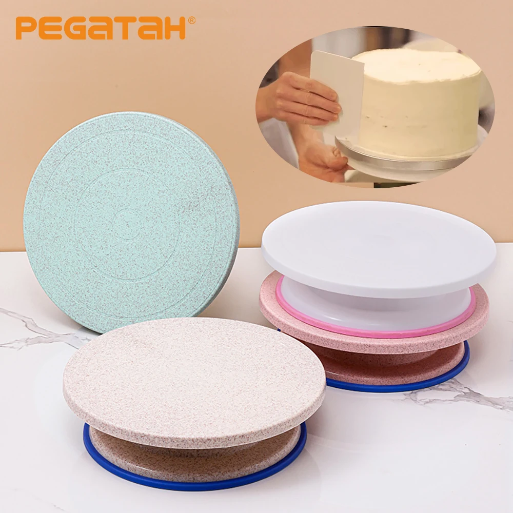 

Cake Turntable Stand Cake Decoration Accessories Bake Tool DIY Mold Rotating Stable Round Cake Table Kitchen Baking Gadget