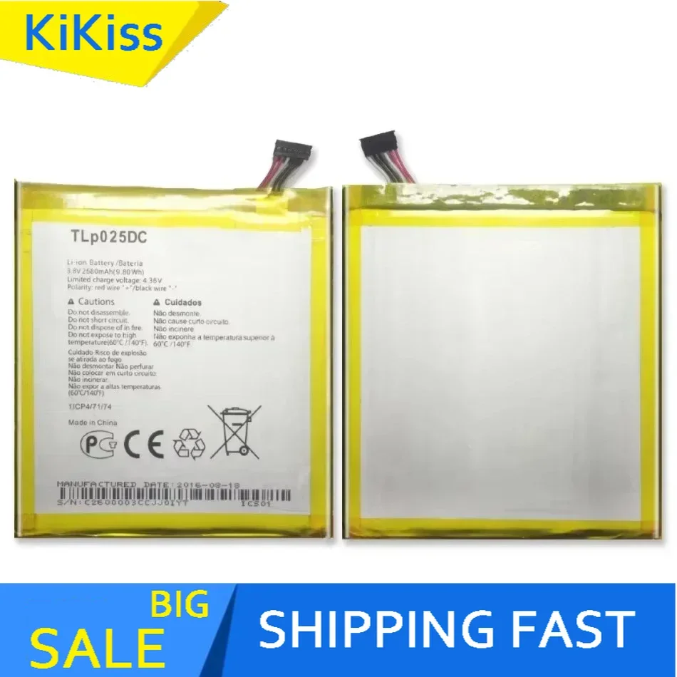 TLP025DC Tlp025d2 Аккумулятор для Alcatel Pixi 4 6 0 OT 9001A 9001X 9001D 8050D OT-8050 Литий-полимерные