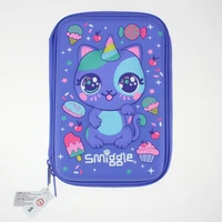 smiggle pencil case for girls kawaii purple cat 3d eva pen box school supplies cute cartoon office boxes pen holder