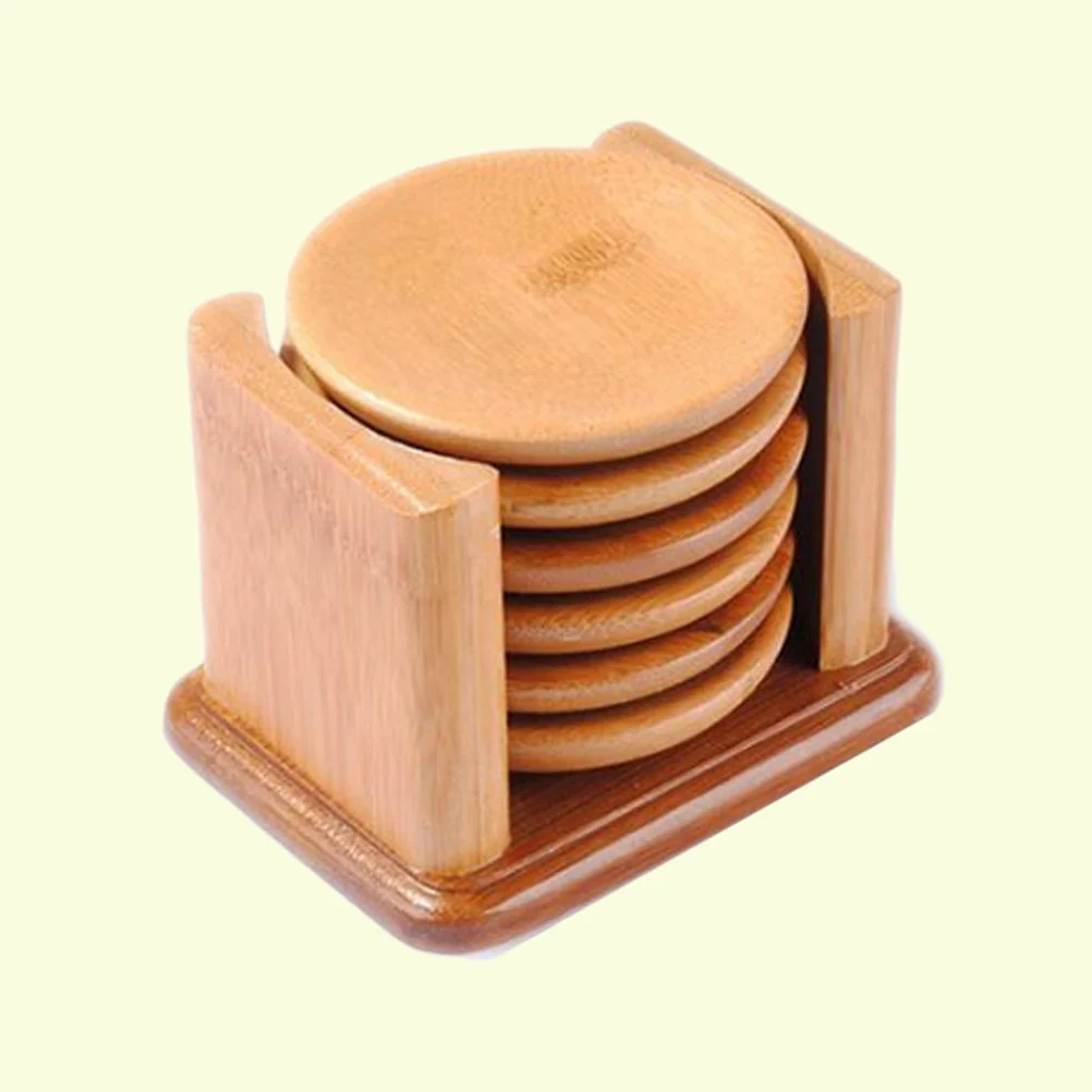 

6 Pcs Drink Round Table Coasters Heat Resistant Pot Holder for Pans & Teapots Pots