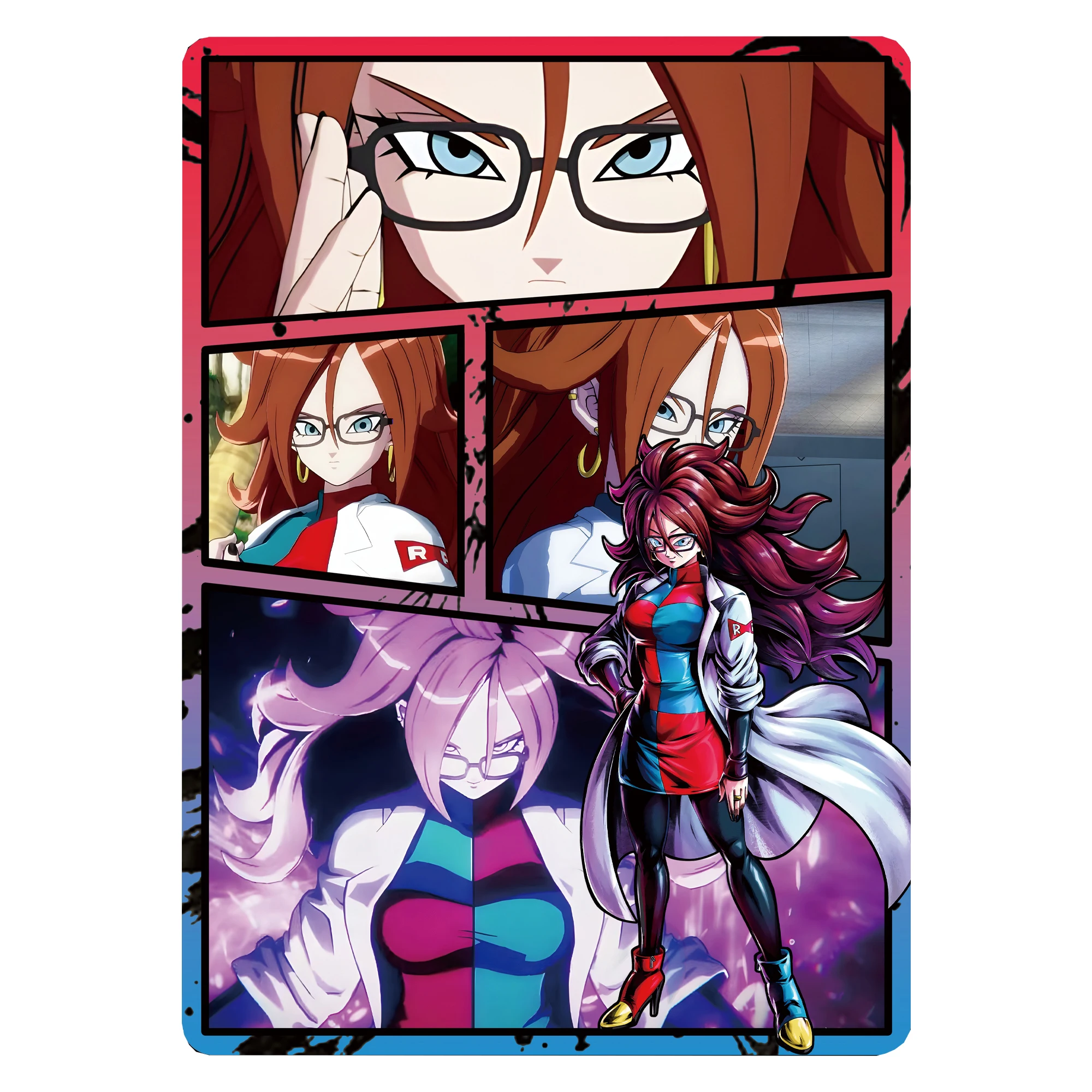 Фото Diy Self Made Dragon Ball Android 21, коллекционная карта, грубая флэш-буру, аниме-карта, подарочные игрушки №2