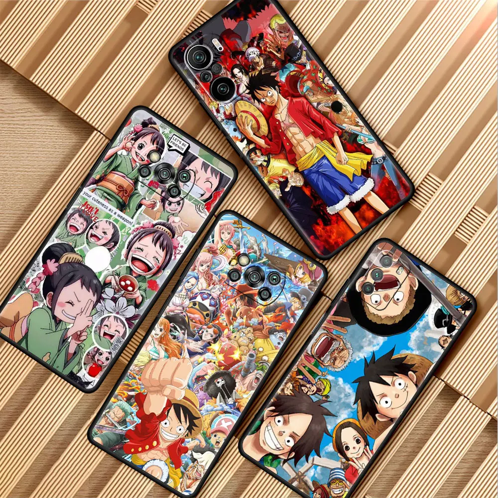 

Phone Case for Xiaomi Mi Poco X3 NFC X4 Pro M3 M4 C40 F3 11T F1 11 Lite for Redmi Note 10 9s Black Funda Lufei Zoros Anime