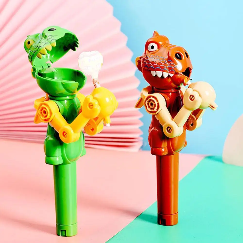

Креативный держатель для леденцов-роботов, 1 шт., новинка, в форме динозавра, детская игрушка, подарок для детей, леденец для хранения конфет, декомпрессионный T C2P4