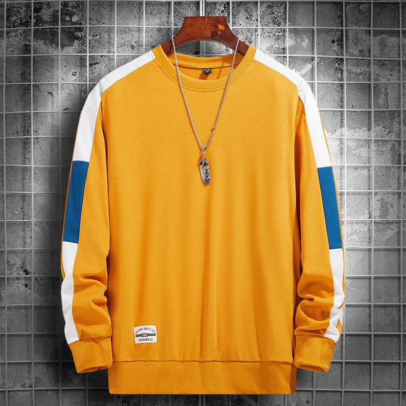 

Sweater Men's Round Neck 2022 Spring New Casual Loose All-Match Bottoming Shirt Youth Long-Sleeved T-Shirt Sweater Men