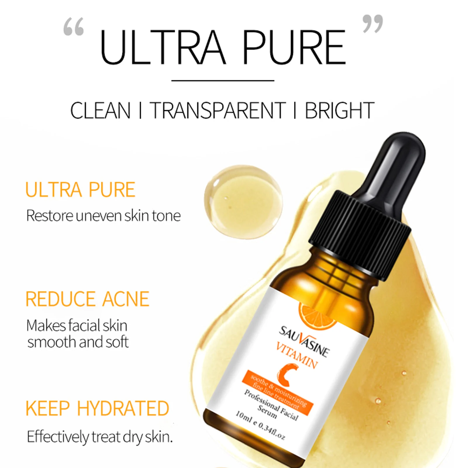

Anti-Aging Vitamin C Face Serum VC Essence Face Essential Oil For Women Moisturizing And Brightening Skin Tone Anti Aging Serum