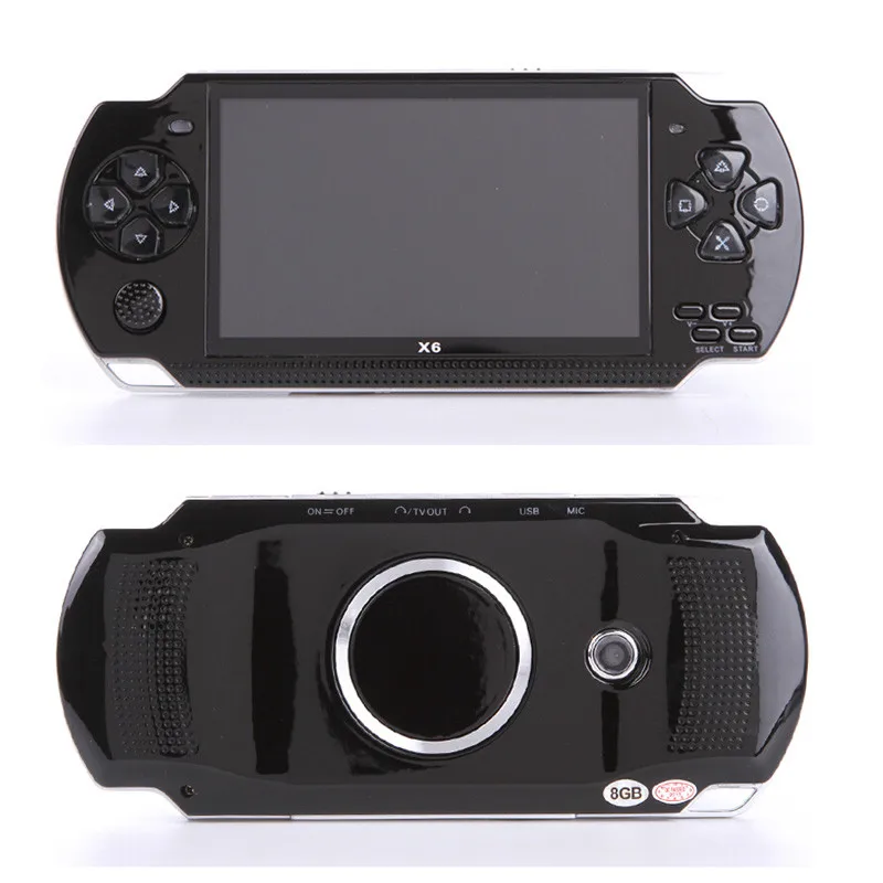 

Portable X6 8GB 128-bit Handheld Game Console 4.3 inch PSP HD Retro Handheld Video Game Palyer Machine Boy MP3 MP4 with Camera