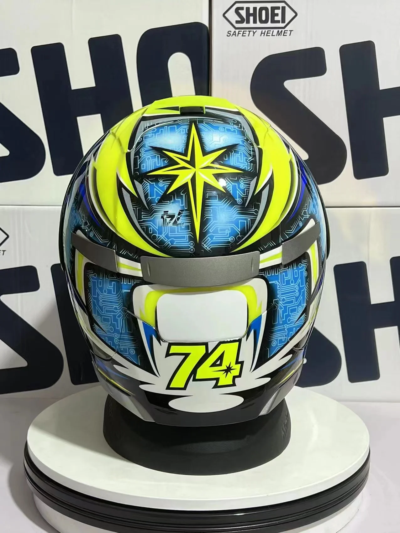 Полнолицевой мотоциклетный шлем X14 Marquez YELLOW Daijiro для езды на мотокроссе гоночный