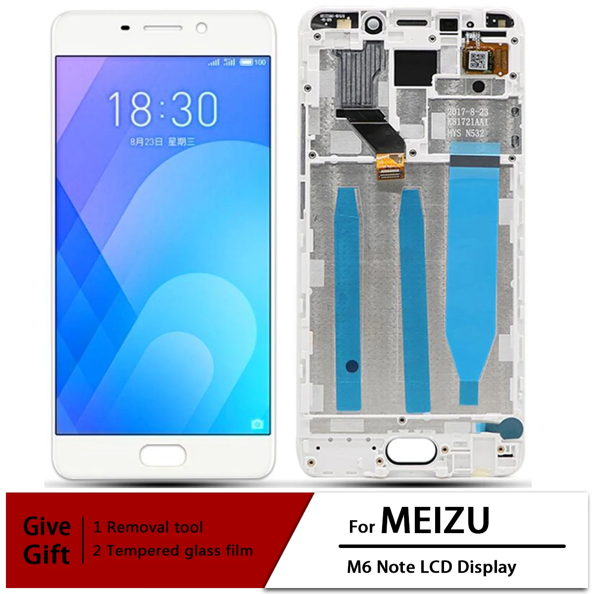 ЖК-дисплей с сенсорным экраном и дигитайзером в сборе для Meizu M6 Note 5 дюйма 6 M721H M721Q