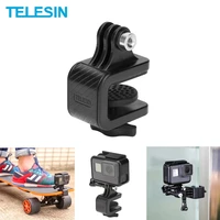 telesin skateboard mount holder stand clip for dji action 2 insta360 one rs x2 gopro 10 9 8 xiaomi yi action camera accessories