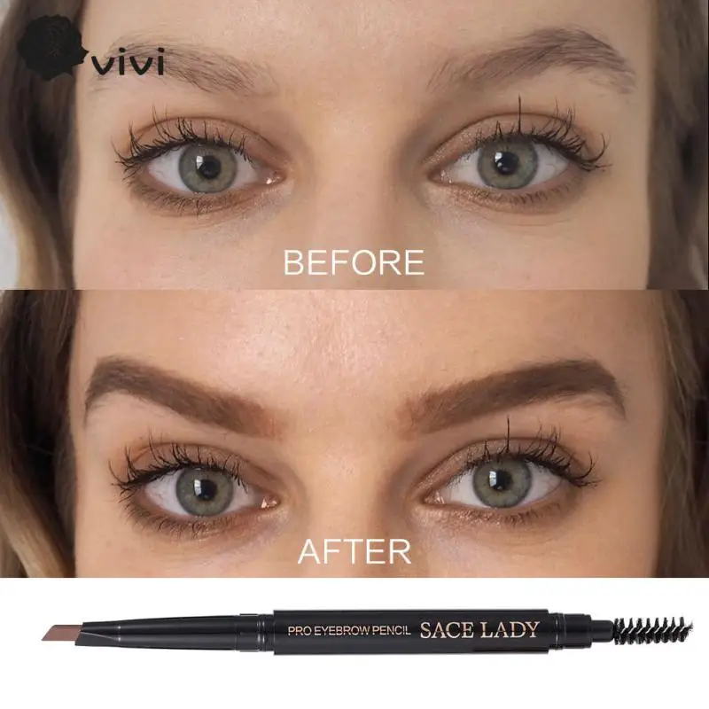 

Women's Cosmetics Eyebrow Pencil Eye Brow Tattoo Pen Brown Gray Eyebrow Waterproof Eyebrow Pencil Automatic Eye Brow Pencil Brow