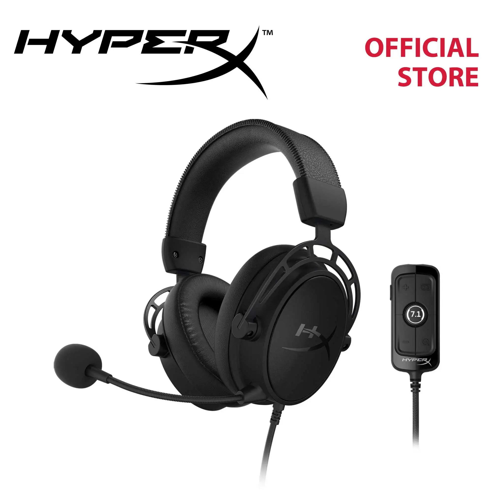 

HyperX Cloud Alpha S USB Gaming Headset with 7.1 Surround Sound for PC (HX-HSCAS-BK/WW/4P5L2AA)