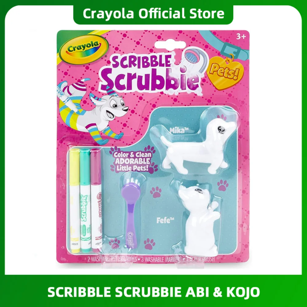 Crayola Scribble Scrubbie Pets for Dogs and Cats, Kids Toys,