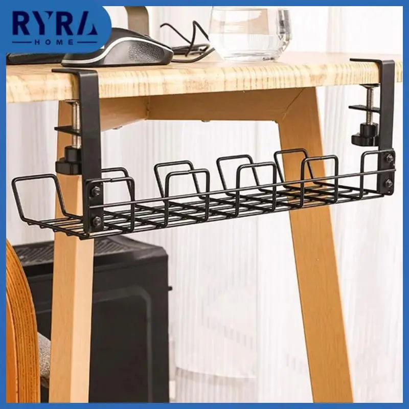 

Hanging Storage Wire Rack Table Storage Desk Hanging Holder Organizer Adjustable Wire Organizers Boards Stable Cable Organizer