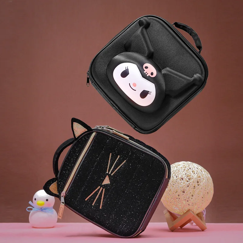 

Sanrioed Kuromi Kawaii Cartoon Makeup Bag New High-Capacity Travel Portable Wash Bag Storage Bag Cute Girl Gift Toys