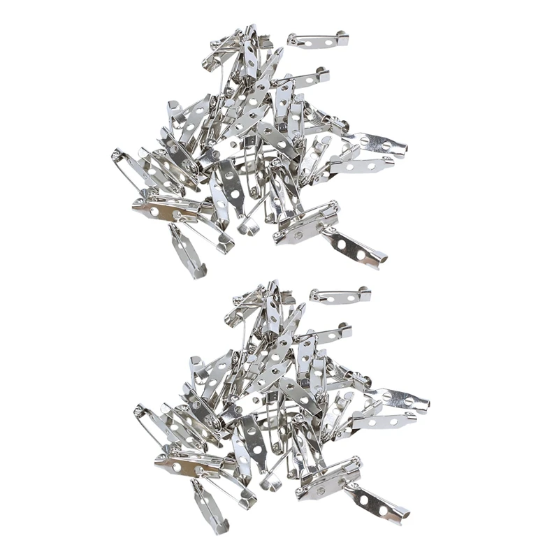 

100 шт., булавки для задней панели броши, защитный замок 20 мм