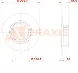 

Код магазина: AE0803, тормозной диск на J9 flat 280 мм