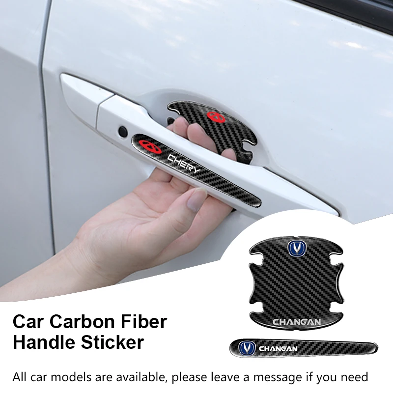 

8Pcs Car Logo Door Handle Stickers For Subaru Forester xv impreza wrx sti 2010 Outback Legacy Tribecacar 2021 car accessories