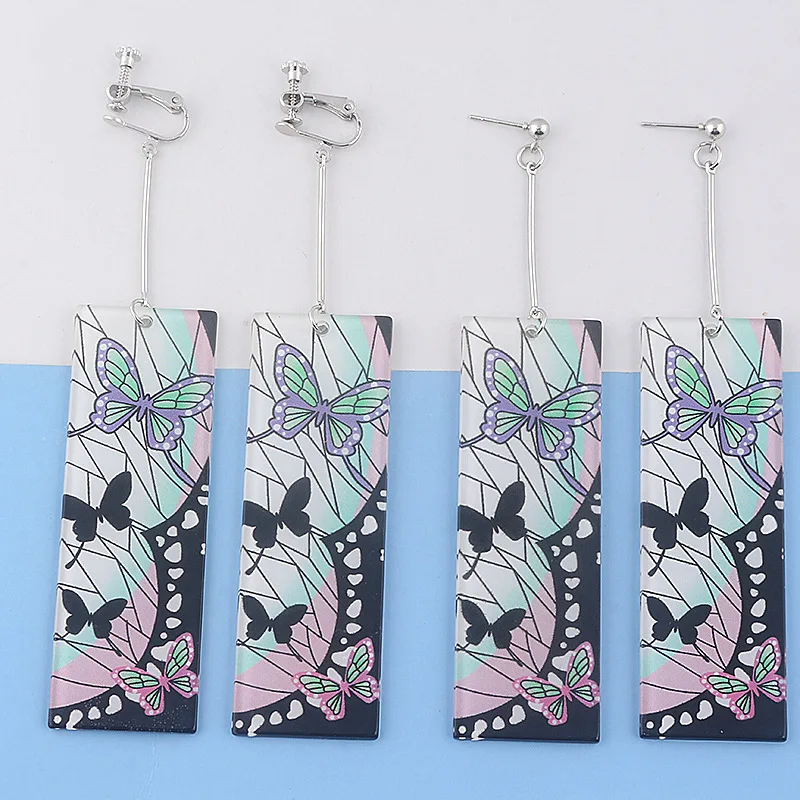 Женские акриловые серьги-подвески с блестками в ассортименте |