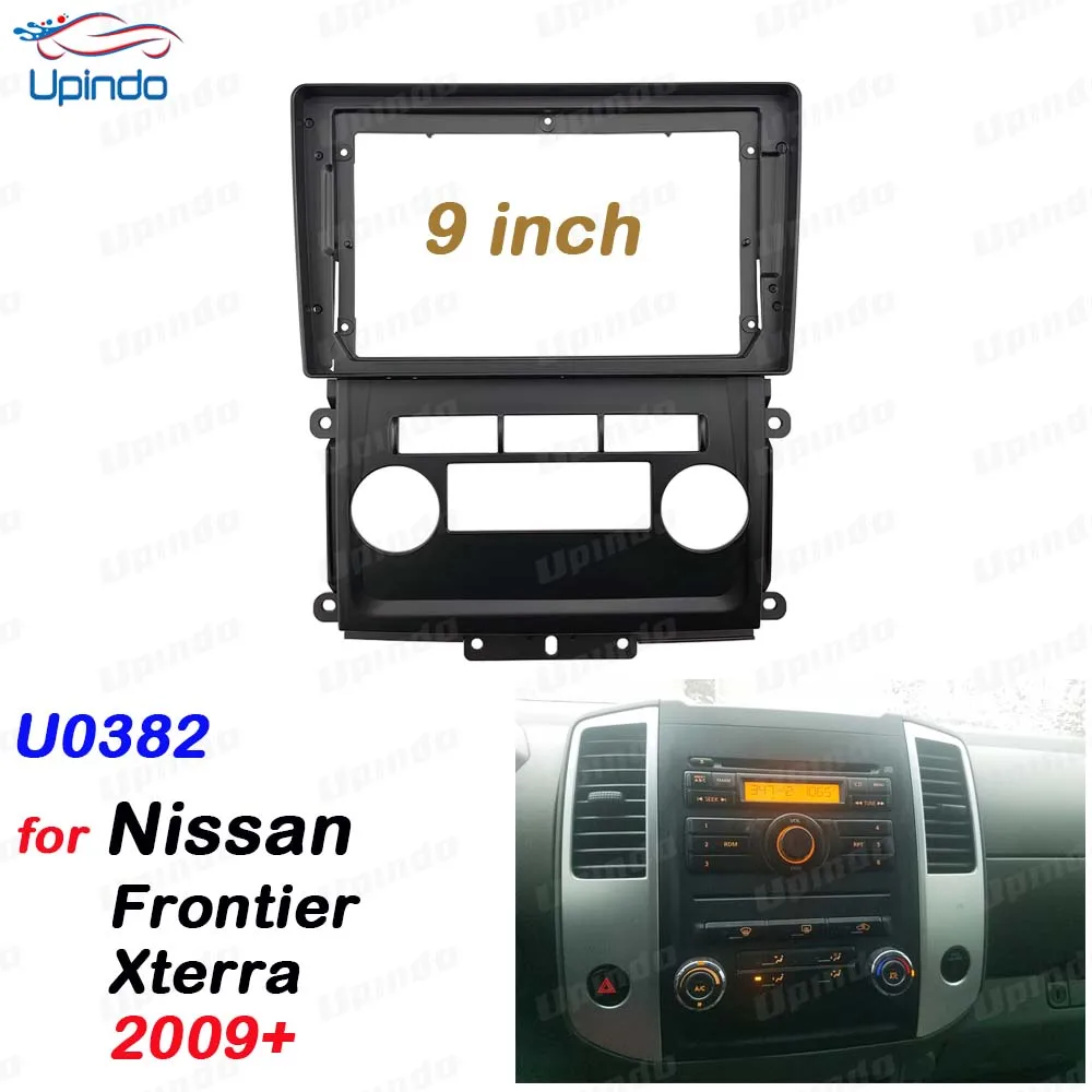 

Car Accessory 2 Din 9 Inch Radio Fascia DVD GPS MP5 Panel Frame for Nissan Frontier Xterra 2009+ Dashboard Mount Kit