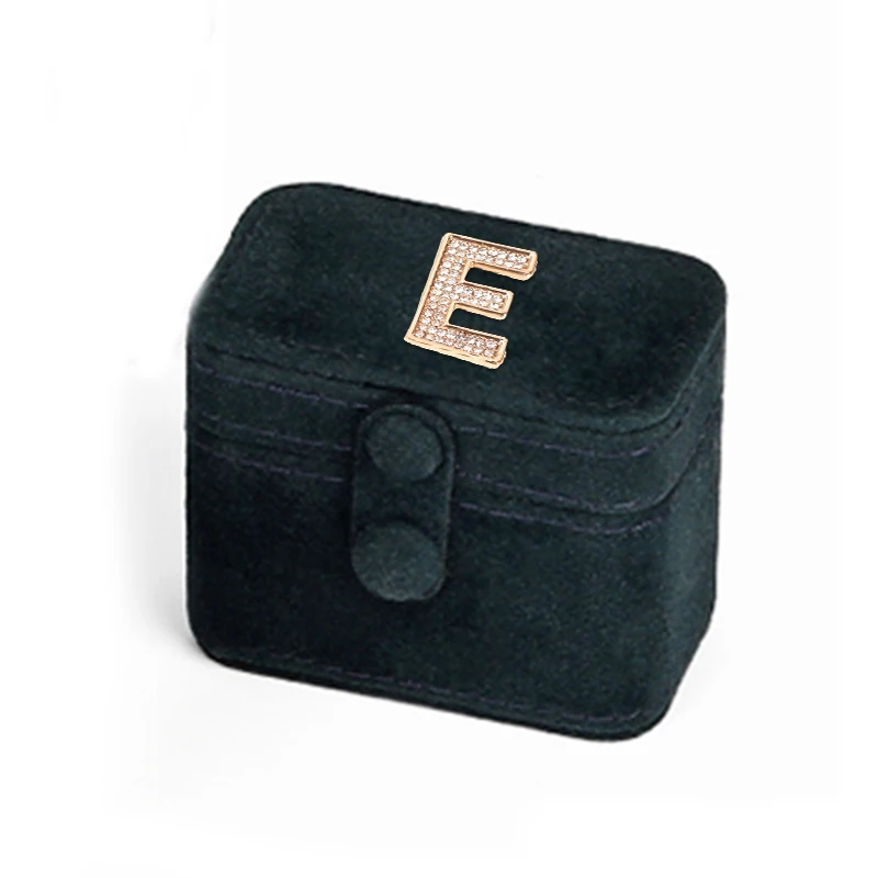 Jewelry Organizer Display Travel Jewelry Velvet Case Boxes Travel Portable Jewelry Box Leather Storage Organizer Earring Holder