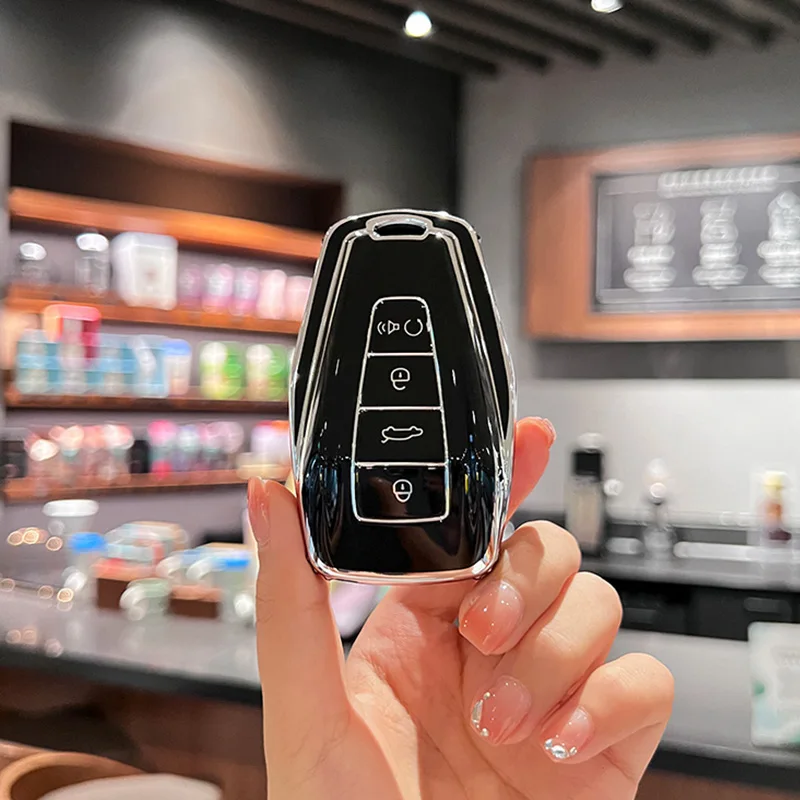 Автомобильный смарт-брелок из ТПУ для Geely Coolray X6 Geometry C Emgrand Global Kulrey Hawk GX7 Okavango