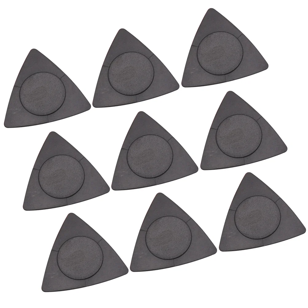 

20pcs Folk Guitar Picks Triangle Black Guitar Picks Anti-slip Style ABS Material Picks Guitar Accessories